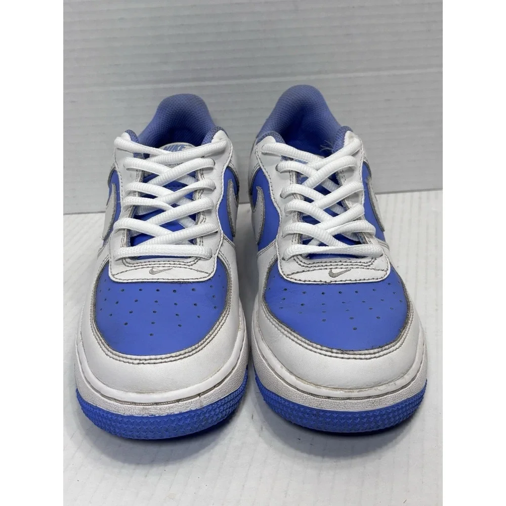 Nike‎ Air Force 1 Low White Game Royal GS Youth 5.5Y Blue Leather Sneakers